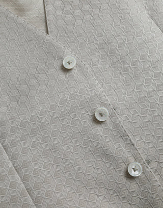 Cremefarbene Baumwoll-Westenkleid Formale Weste