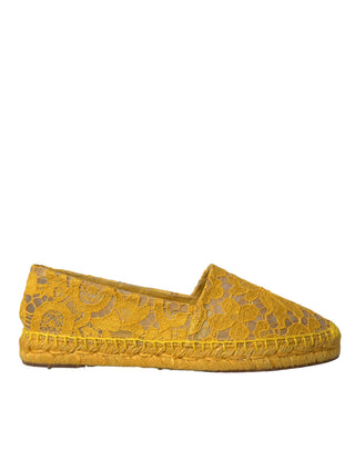 Gelbe Taormina Schnür-Espadrille-Loafer-Schuhe