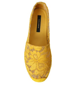 Gelbe Taormina Schnür-Espadrille-Loafer-Schuhe
