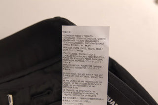 Schwarze Super-Schlaghose aus Viskose mit hoher Taille
