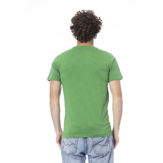 Grünes Baumwoll-Herren-T-Shirt