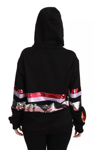 DG Pailletten-Kapuzenpullover