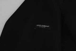 Schwarze Weste aus Wollstretch für formelle Anlässe