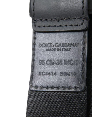 Schwarz-Grünes Logo Silberschnallen Gürtel