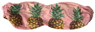 Rosa bedrucktes Beachwear Bikini-Oberteil Badeanzug