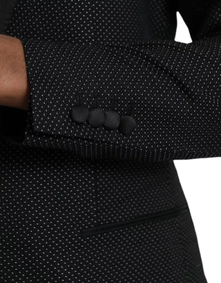 Dark Gray Jacquard MARTINI Single Breasted Coat Blazer