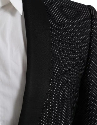 Dark Gray Jacquard MARTINI Single Breasted Coat Blazer