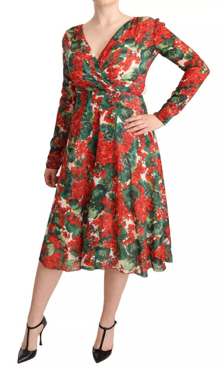 Mehrfarbiges Shift-Kleid mit Portofino-Print
