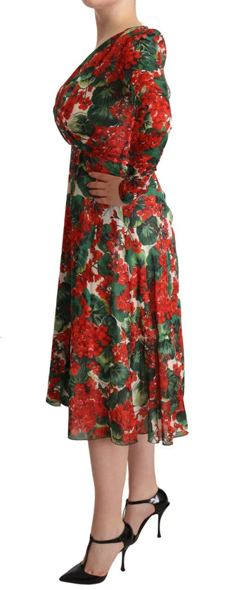 Mehrfarbiges Shift-Kleid mit Portofino-Print