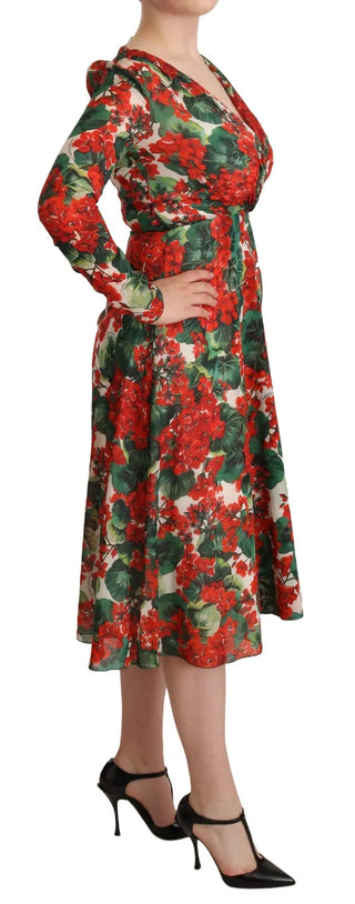 Mehrfarbiges Shift-Kleid mit Portofino-Print