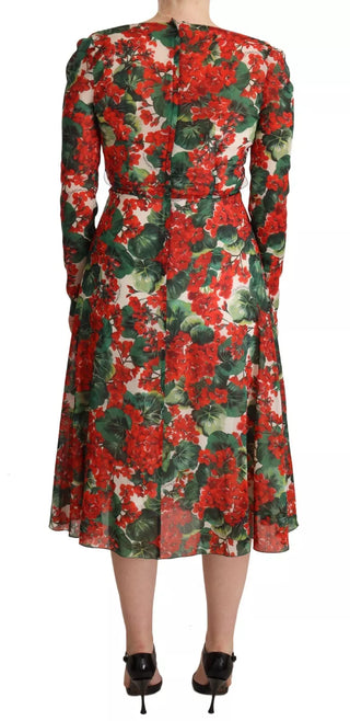 Mehrfarbiges Shift-Kleid mit Portofino-Print