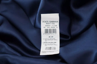 Blaue Satin-Seiden-Gürtel-Robe-Jacke