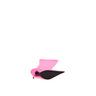 Rosa Polyester-Stiefel