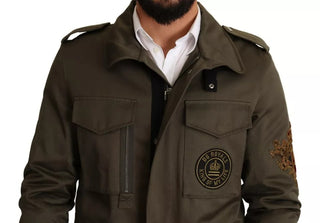 Grüner Baumwoll-Blouson „DG Love“ Jacke