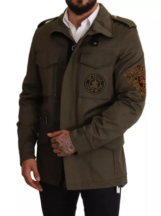 Grüner Baumwoll-Blouson „DG Love“ Jacke
