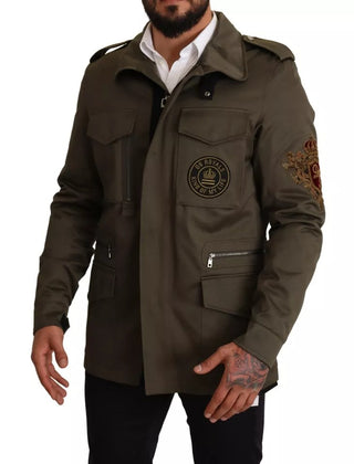 Grüner Baumwoll-Blouson „DG Love“ Jacke