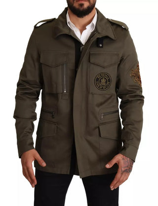 Grüner Baumwoll-Blouson „DG Love“ Jacke
