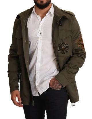 Grüner Baumwoll-Blouson „DG Love“ Jacke