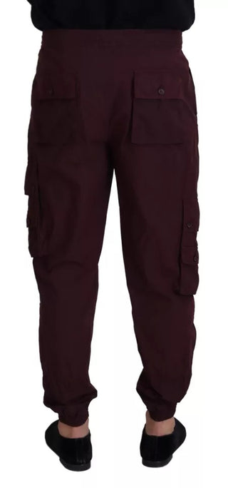 Bordeaux Cargo Jogger Baumwollhose