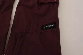 Bordeaux Cargo Jogger Baumwollhose