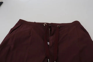 Bordeaux Cargo Jogger Baumwollhose