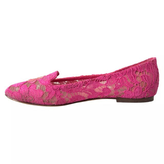 Rosa Taormina Schnürschuhe aus Spitze zum Hineinschlüpfen