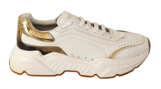 Sneaker DAYMASTER aus weißem Goldleder