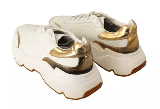 Sneaker DAYMASTER aus weißem Goldleder