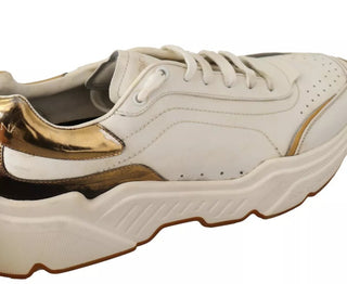 Sneaker DAYMASTER aus weißem Goldleder