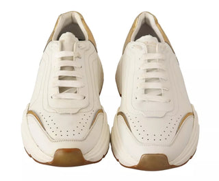 Sneaker DAYMASTER aus weißem Goldleder