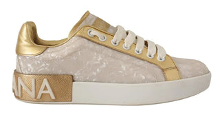 Weiße Portofino Perlmutt-Sneakers Freizeitschuhe