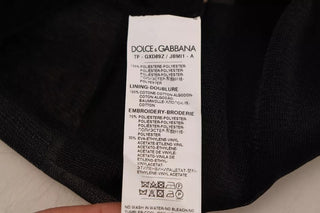 Suéter negro de poliéster para hombre con logo