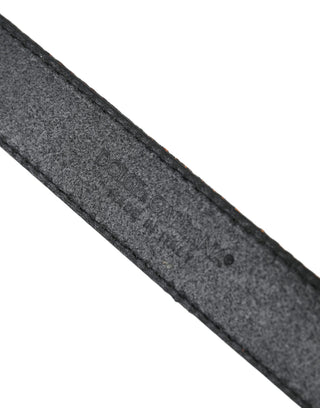 Cinturón de rayas jacquard dorado con hebilla de metal plateado
