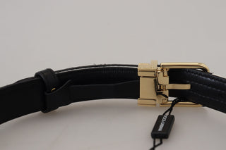 Weiß Schwarz Patchwork Gürtel mit goldener Metallschnalle
