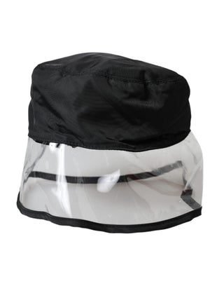 Sombrero tipo bucket para hombre de plástico poliéster negro