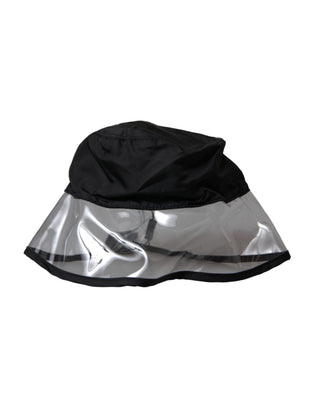 Sombrero tipo bucket para hombre de plástico poliéster negro