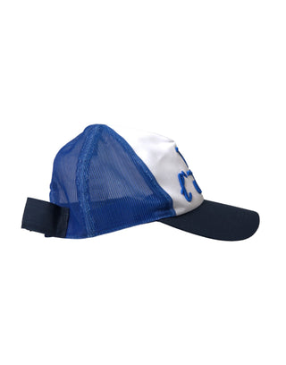 Blau Weiß Schwarz Italien Mesh Baseballmütze