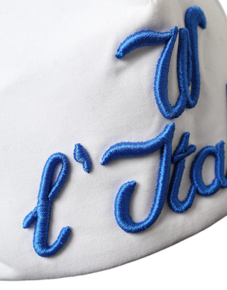 Blau Weiß Schwarz Italien Mesh Baseballmütze