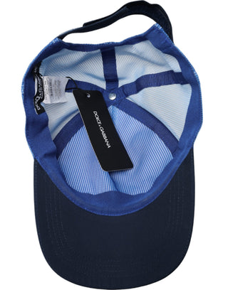 Blau Weiß Schwarz Italien Mesh Baseballmütze