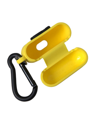 Gelbe Silikonhülle für Airpods mit geprägtem Logo