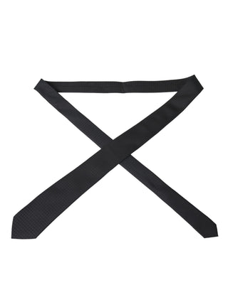 Schwarze verstellbare Krawatten-Gesichtsmaske aus 100 % Seide