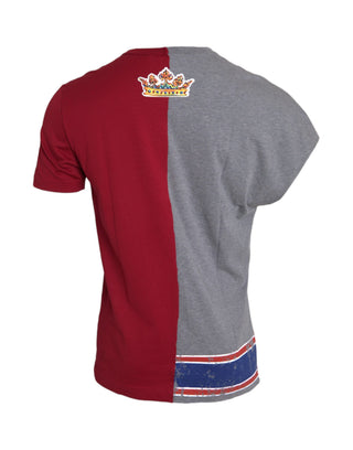 Mehrfarbiges T-Shirt mit Grafikprint und kurzen Ärmeln