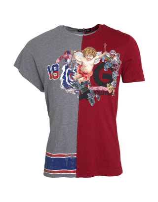 Mehrfarbiges T-Shirt mit Grafikprint und kurzen Ärmeln