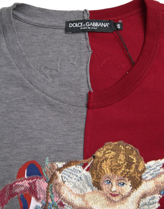 Mehrfarbiges T-Shirt mit Grafikprint und kurzen Ärmeln