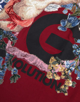 Mehrfarbiges T-Shirt mit Grafikprint und kurzen Ärmeln