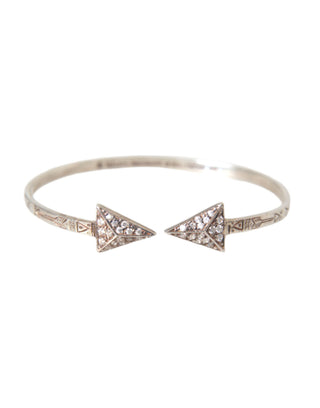 Pfeilkristall 925 Silber Armreif Damen