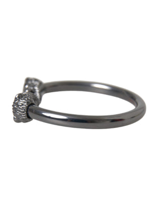 Brazalete para mujer de león con rodio negro  