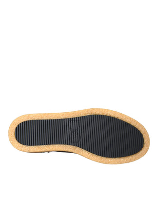 Mocasines marrones con piel negra para hombre  