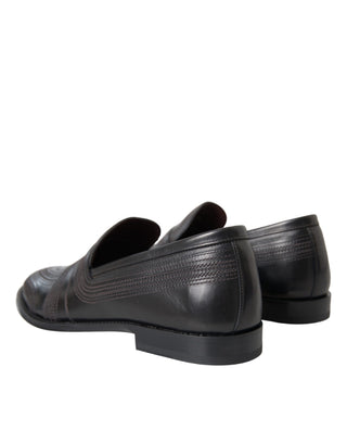 Zapatos de vestir negros de cuero marrón para hombre  