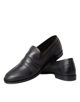 Zapatos de vestir negros de cuero marrón para hombre  